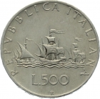 Italien 500 Lire 1959 - Schiffe des Columbus